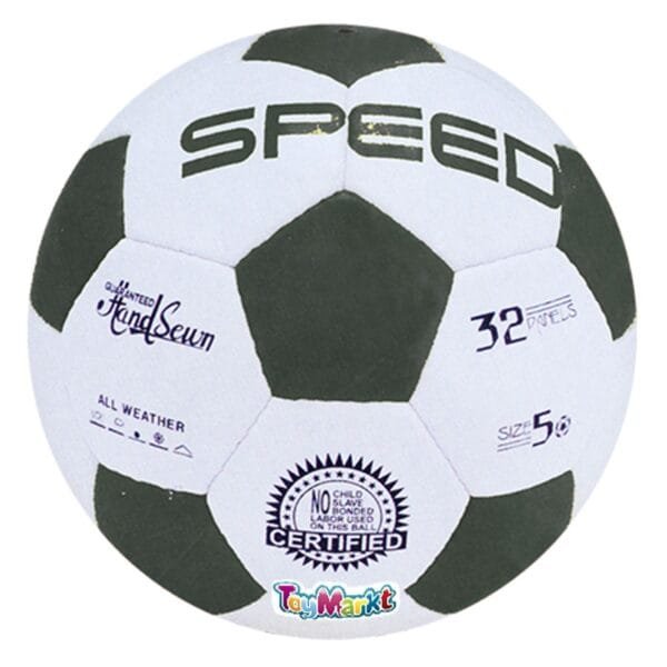 Μπάλα Ποδοσφαίρου Speed 5 Χρώματα ~290 gr ToyMarkt 91393 - Μαύρο - (1ΤΕΜ) - (71-373)