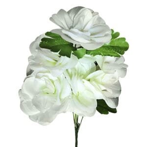 Μπουκέτο 12 Τριαντάφυλλα Φ11cm 40cm Bunny's 931407 - Άσπρο - (2ΤΕΜ) - (73-1387)