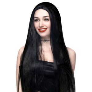 Περούκα Ίσιο Μακρύ Μαλλί Χωρίστρα Carnavalista 232463 - Μαύρο - (1ΤΕΜ) - (3-2443)