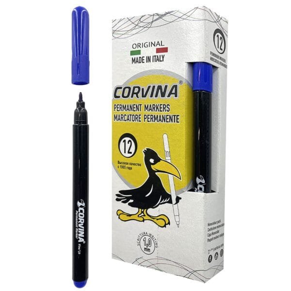 Μαρκαδοράκι Ανεξίτηλο Corvina 1mm Carioca 42953-01 - Μπλε - (12ΤΕΜ) - (60-739)