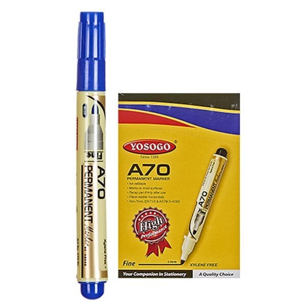 Μαρκαδόρος Ανεξίτηλος Yosogo 2.5mm JustNote 80761 - Μπλε - (12ΤΕΜ) - (60-741)