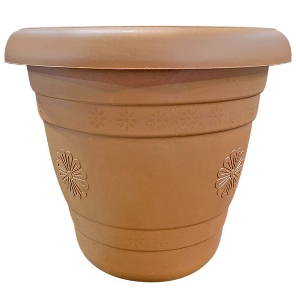 Γλάστρα Πλαστική νο5 Νο5 13L 33x27.5cm Homie 101988 - Καφέ - (1ΤΕΜ) - (81-968)
