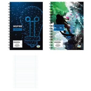 Τετράδια Σπιράλ 4 Θεμάτων Inspire 17x25cm JustNote 104311 - (6ΤΕΜ) - (84-291)