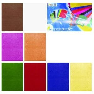Φύλλα Βελουτέ σετ=10 Χρώματα 25x35cm JustNote 381973 - (1ΣΕΤ) - (18-1953)