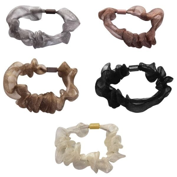 Σούρα Μαλλιών Λεπτή Σατέν Scrunchies 10cm 4teen4ty 401374 - (12ΤΕΜ) - (20-1354)