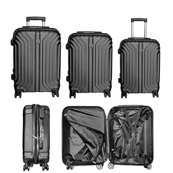 Βαλίτσες abs σετ=3τεμ 55x35x20cm / 65x40x24cm / 74x45x29cm 4teen4ty 40763 - (1ΣΕΤ) - (20-743)