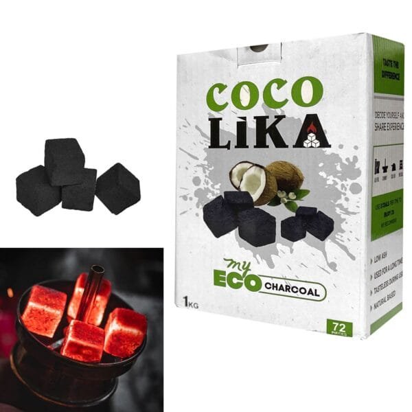 Κάρβουνα Καρύδας Coco Lika για Ναργιλέ 26x26x26mm Homie 423003 - (1KG) - (22-2983)