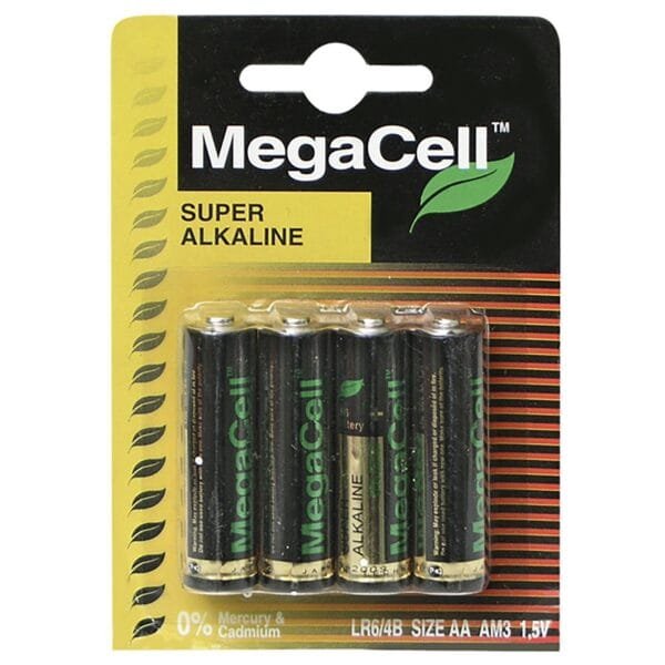 Μπαταρίες Αλκαλική Μινιόν ΑΑ * MegaCell MC-LR6-4B - (40ΤΕΜ) - (4-3)