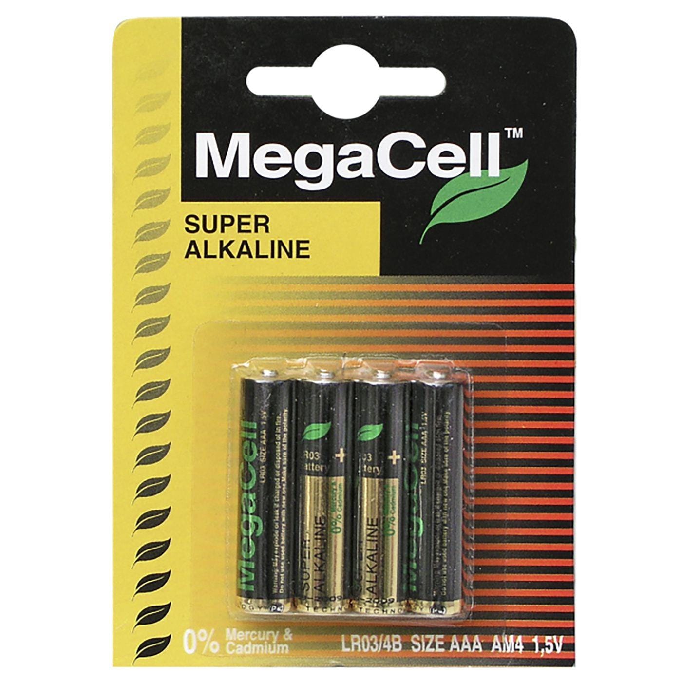 Μπαταρίες Αλκαλικές Μίνι ΑΑΑ * MegaCell MC-LR03-4B - (40ΤΕΜ) - (4-4)