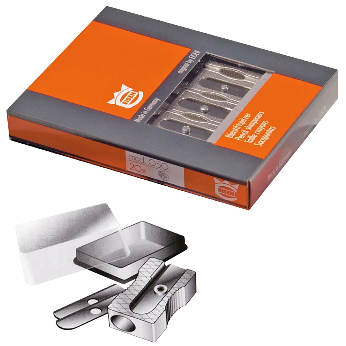 Ξύστρα Μεταλλική 2ανταλλακτικα Eisen Eisen 055/01/000 - (20ΤΕΜ) - (50-132)