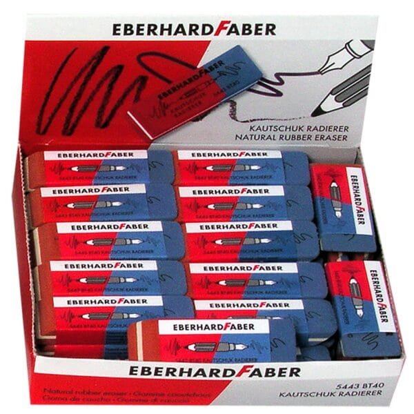 Γόμα Faber πακ=40τεμ Δίχρωμη Faber 5854-43 - (1ΠΑΚ) - (50-1556)