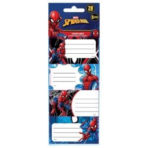 Ετικέτες Spiderman σετ=5 Φύλλα 20 Ετικέτες Spiderman - (10ΣΕΤ) - (50-3129)