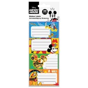 Ετικέτες Mickey σετ=5 Φύλλα 20 Ετικέτες Disney - (10ΣΕΤ) - (50-3132)