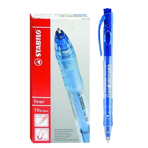 Στυλό Κουμπί Stabilo Ballpoint Μπλε 1,0mm Stabilo 308/41 BLUE - (10ΤΕΜ) - (60-679)