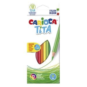Ξυλομπογιά Οικολογική Carioca Τιτα σετ=12 Χρώματα Carioca 42793 - (12ΣΕΤ) - (60-699)