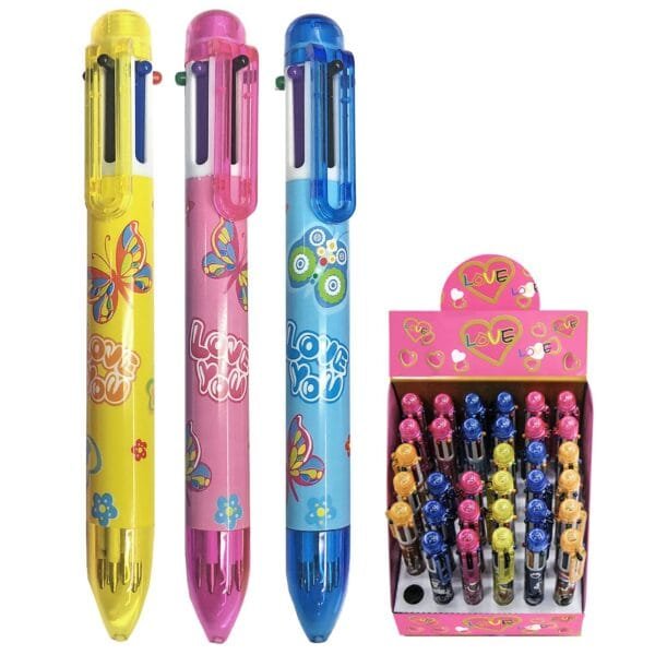 Στυλό 6 Χρωμάτων Ballpoint 1.0mm JustNote 8095 - (36ΤΕΜ) - (60-75)