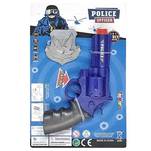 Περίστροφο Μπαταρίας Police try me 15x23x3cm ToyMarkt 88810 - (1ΤΕΜ) - (68-790)