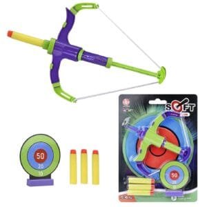 Τόξο Μίνι Στόχος Βελάκια σε Καρτέλα 19x26cm ToyMarkt 88846 - (1ΤΕΜ) - (68-826)