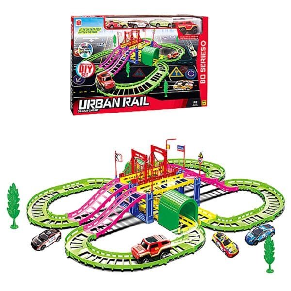 Αυτοκινητόδρομος με Γέφυρα Urban Rail 43x28x7cm ToyMarkt 88866 - (1ΤΕΜ) - (68-846)