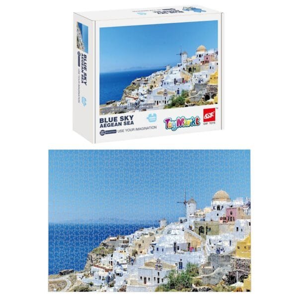 Παζλ 1000 τεμ Αιγαίο Πέλαγος Blue sky 25x20x5cm ToyMarkt 891774 - (1ΤΕΜ) - (69-1754)
