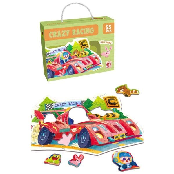 Παζλ Πατώματος 55 τεμ Φόρμουλα Crazy Racing 23x18x6cm ToyMarkt 891871 - (1ΤΕΜ) - (69-1851)