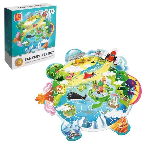 Παζλ 28 τεμ Fantasy Planet 11x13x4cm ToyMarkt 891877 - (1ΤΕΜ) - (69-1857)