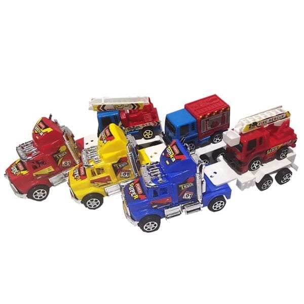 Νταλίκα Friction με Όχημα Γερανό 24x10x7cm ToyMarkt 902100 - (1ΤΕΜ) - (70-2080)