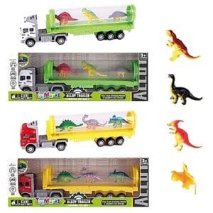 Μεταλλική Νταλίκα Friction & Δεινόσαυροι 30x11x5cm ToyMarkt 902270 - (1ΤΕΜ) - (70-2250)