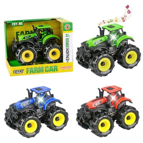 Τρακτέρ Friction με φως & ήχο σε Κουτί 17x14x11cm ToyMarkt 902308 - (1ΤΕΜ) - (70-2288)