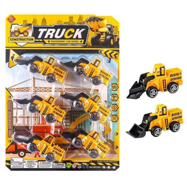 Καρτέλα 6 Δομικά Pull Back 21x30x3cm ToyMarkt 902331 - (1ΤΕΜ) - (70-2311)