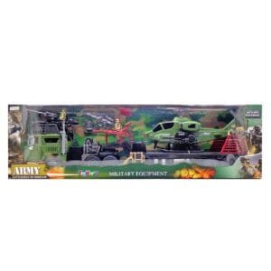 Στρατιωτική Νταλίκα Γίγας Friction & Ελικόπτερο 85x25x14cm ToyMarkt 902337 - (1ΤΕΜ) - (70-2317)