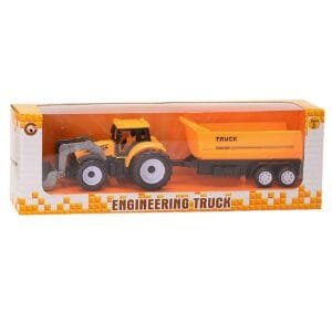Τρακτέρ-Μπουλντόζα Pull Back + Ρυμούλκα Κουτί 25x8x6cm ToyMarkt 902361 - (1ΤΕΜ) - (70-2341)