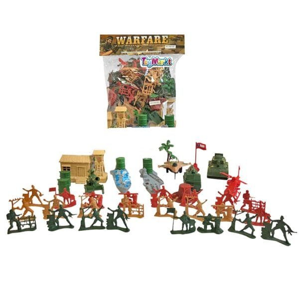Στρατιωτάκια σε Σακουλάκι Warfare 25x28x7cm ToyMarkt 913255 - (1ΤΕΜ) - (71-3235)