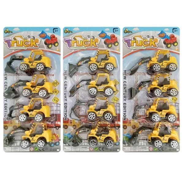 Καρτέλα 4 Δομικά Οχήματα Free Wheel 15x34x5cm ToyMarkt 913453 - (1ΤΕΜ) - (71-3433)