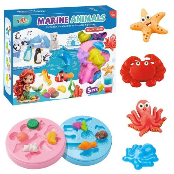 Κουτί Ζυμαράκια Θαλάσσια ζώα 27x21x6cm ToyMarkt 913535 - (1ΤΕΜ) - (71-3515)