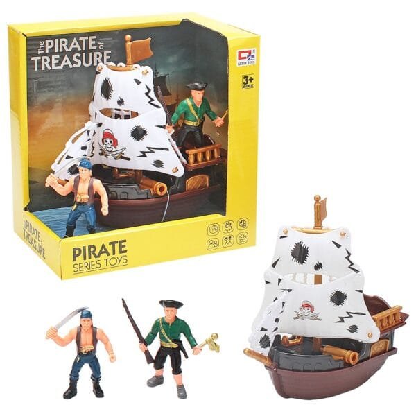 Πειρατικό Καράβι Μικρό & Πειρατές 19x19x12cm ToyMarkt 913548 - (1ΤΕΜ) - (71-3528)