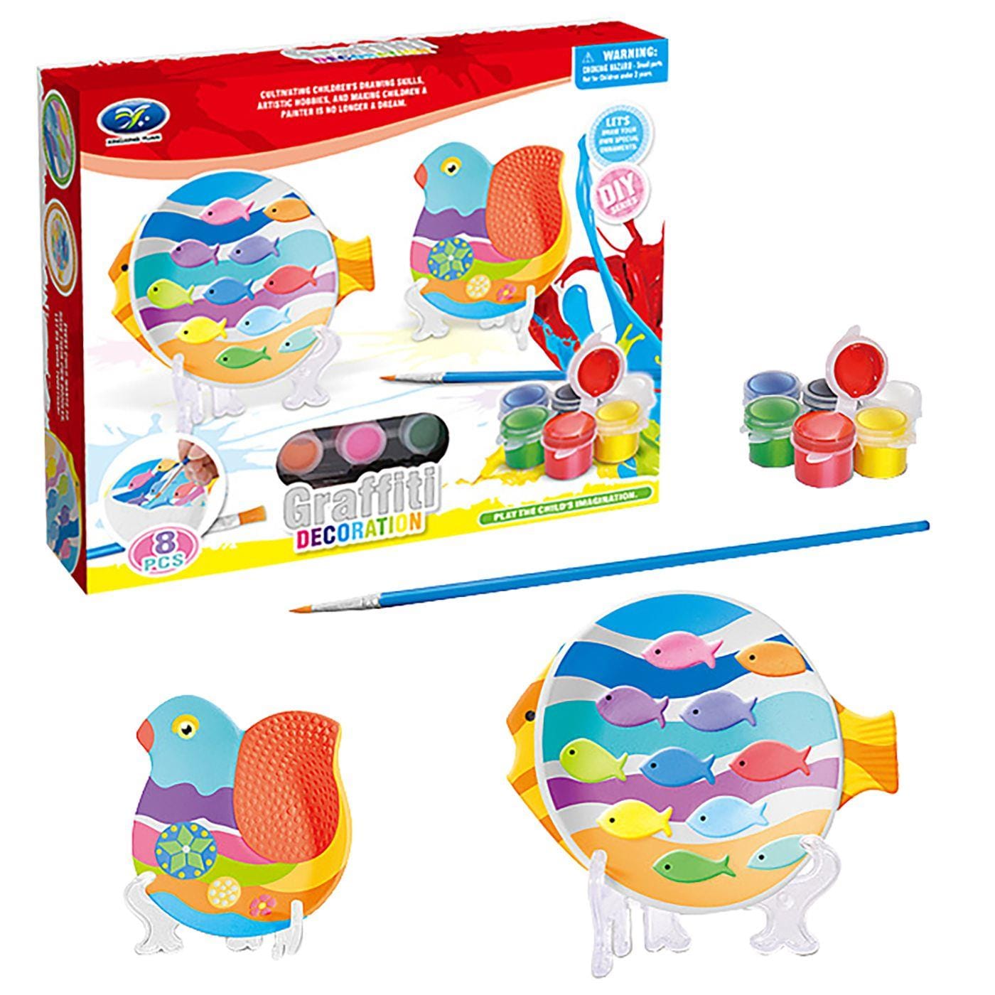 Σετ Χρωματισμού 8 τεμ Graffiti Decoration 27x23x5cm ToyMarkt 913553 - (1ΤΕΜ) - (71-3533)