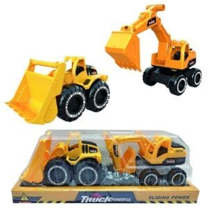 Μπουλντόζα + Εκσκαφέας Free Wheels 41x13x12cm ToyMarkt 913554 - (1ΤΕΜ) - (71-3534)