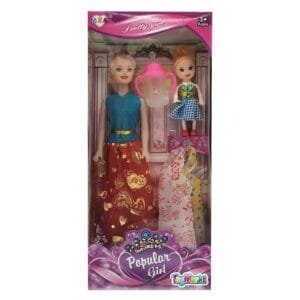 Κούκλα Popular Girl & Κουκλάκι & Φορέματα 14x32x5cm ToyMarkt 922071 - (1ΤΕΜ) - (72-2051)