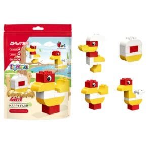Σετ 10 τεμ Τουβλάκια Happy Farm 16x21cm ToyMarkt 95423 - (1ΤΕΜ) - (75-403)