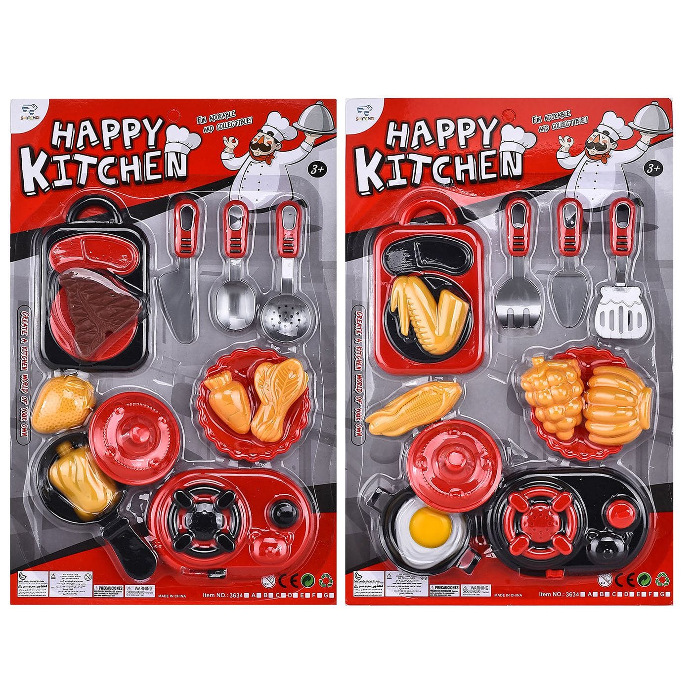 Κουζινικά Κόκκινα-Μαύρα & Φαγητά σε Καρτέλα 25x38cm ToyMarkt 971026 - Τυχαίο-Χρώμα-Σχέδιο-Επιλογή - (1ΤΕΜ) - (77-1006)