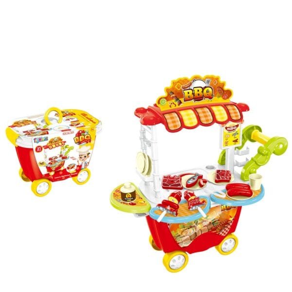 Τρόλευ Barbecue 37 Τεμαχίων 26x18x16cm ToyMarkt 971144 - (1ΤΕΜ) - (77-1124)