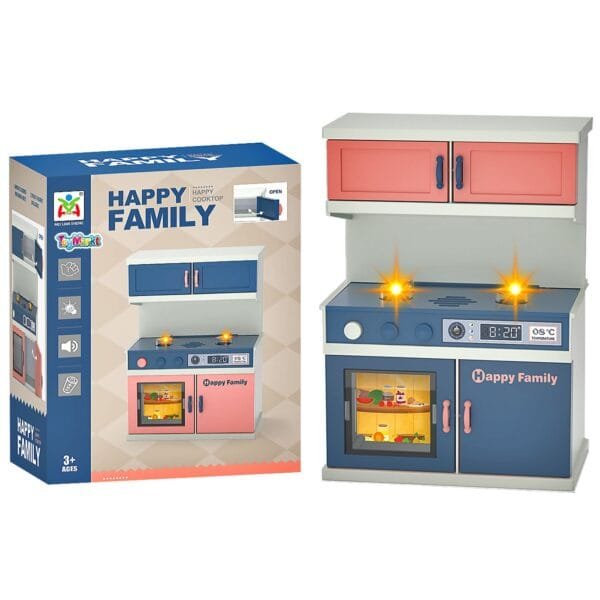 Μικρή Ηλεκτρική Κουζίνα Μπαταρίας 14x17x10cm ToyMarkt 971163 - (1ΤΕΜ) - (77-1143)
