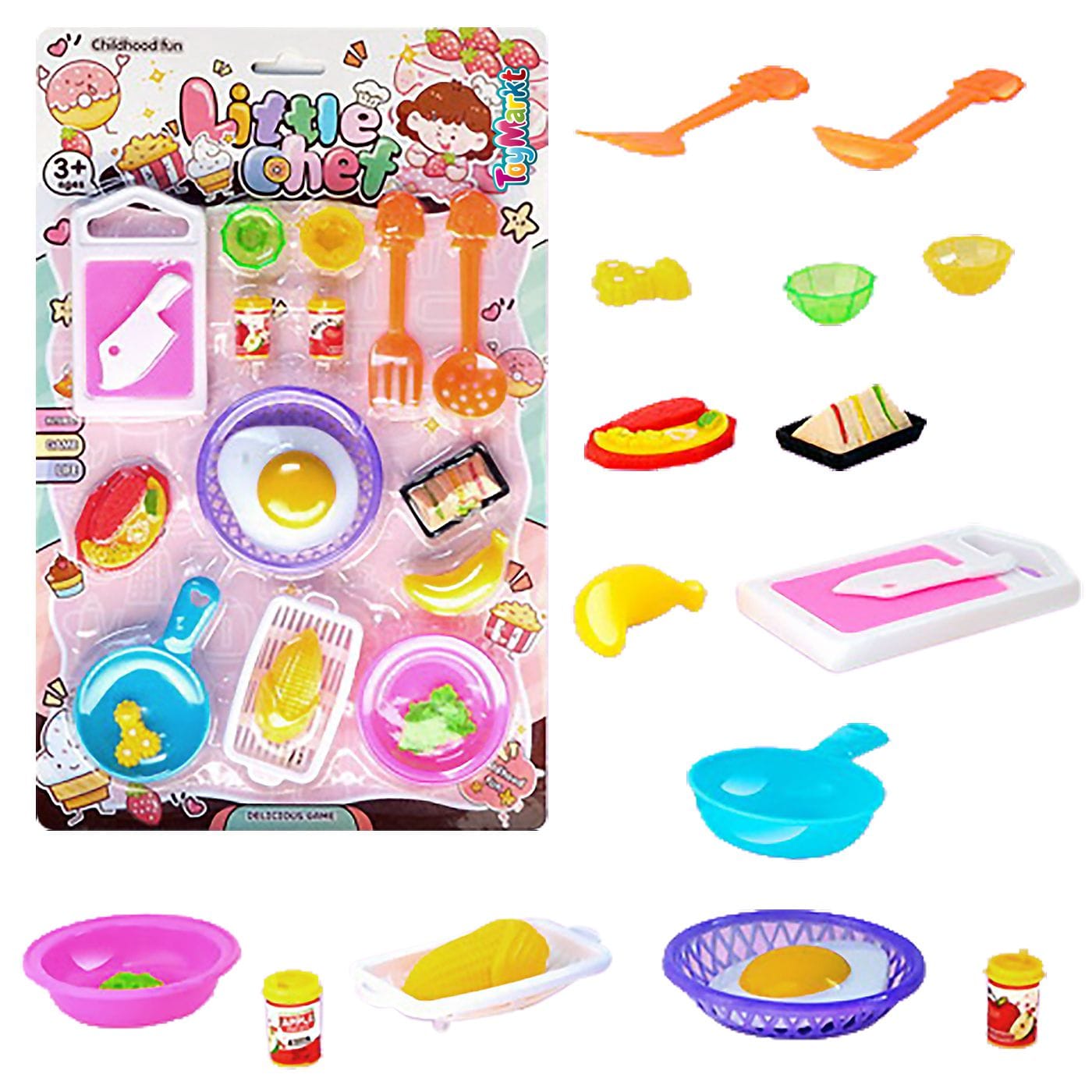 Κουζινικά Καρτέλα Little Chef 26τεμ 21x33cm ToyMarkt 971250 - (1ΤΕΜ) - (77-1230)