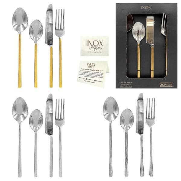 Μαχαιροπίρουνα Inox σετ=24τεμ Victoria 98101 - (1ΣΕΤ) - (80-2134)