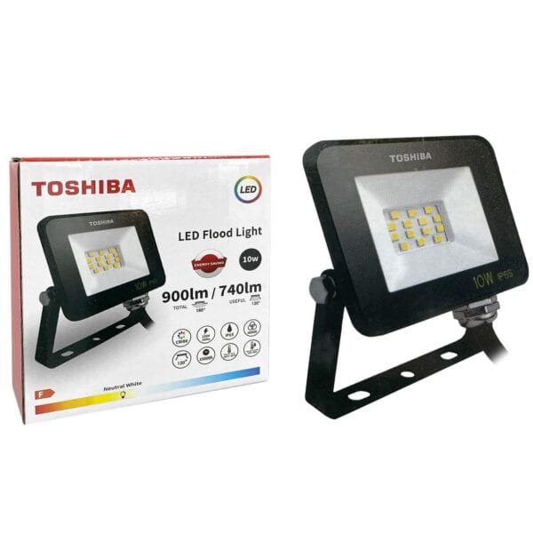 Προβολέας Στεγανός led Toshiba Ip65 10w 4000k Toshiba - (1ΤΕΜ) - (88-462)