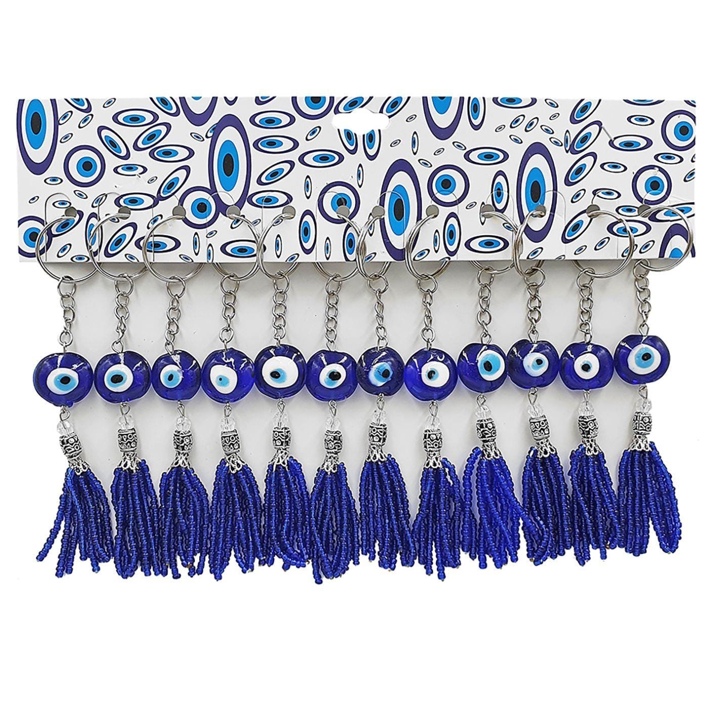 Μπρελόκ Μάτια Γυάλινα-Κρόσια ø2,2cm Y:14cm Homie 116364 - (12ΤΕΜ) - (96-344)