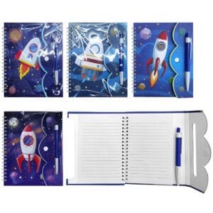 Σημειωματάριο με Στυλό Διάστημα 15x18cm JustNote 703386 - Τυχαίο-Χρώμα-Σχέδιο-Επιλογή - (1ΣΕΤ) - (50-3366)