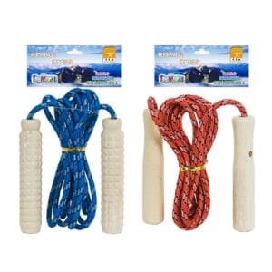 Σχοινάκι Παιδικό (skipping Rope) Ξύλινο 2,6m ToyMarkt 911153 - Τυχαίο-Χρώμα-Σχέδιο-Επιλογή - (1ΤΕΜ) - (71-1133)