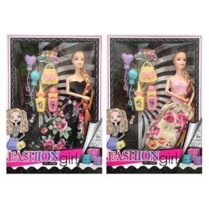 Κούκλα 29cm Fashion Μακρυά Κοτσίδα, Αξεσουάρ 22x32x5cm ToyMarkt 922111 - Τυχαίο-Χρώμα-Σχέδιο-Επιλογή - (1ΤΕΜ) - (72-2091)